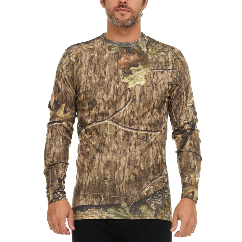 Men's Wool Thermal Top Midweight Base Layer - 100% Merino Wool