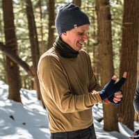 Men's Wool Thermal Top Midweight Base Layer - 100% Merino Wool