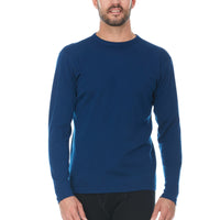 Men's Wool Thermal Top Midweight Base Layer - 100% Merino Wool
