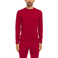 Men's Wool Thermal Top Midweight Base Layer - 100% Merino Wool