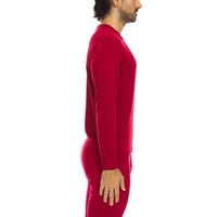 Men's Wool Thermal Top Midweight Base Layer - 100% Merino Wool
