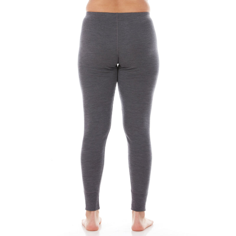 Midweight Women's Wool Bottom Thermal Base Layer - 100% Merino Wool